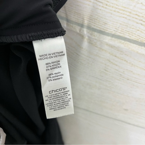Chico’s Black Fabulously Slimming Pull On Stretch Knit Pants - Picture 9 of 9